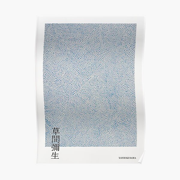 Yayoi Kusama Blue Poster