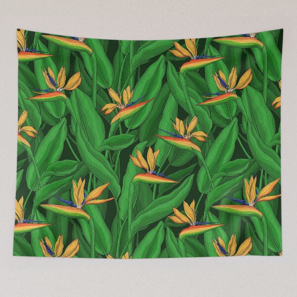 Item preview, Night bird of paradise garden designed and sold by Katerina Mitkova Kirilova.