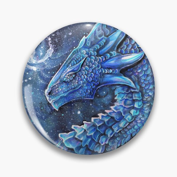 Artikelvorschau, Blauer Winterdrache entworfen und verkauft von Dawn Paws.