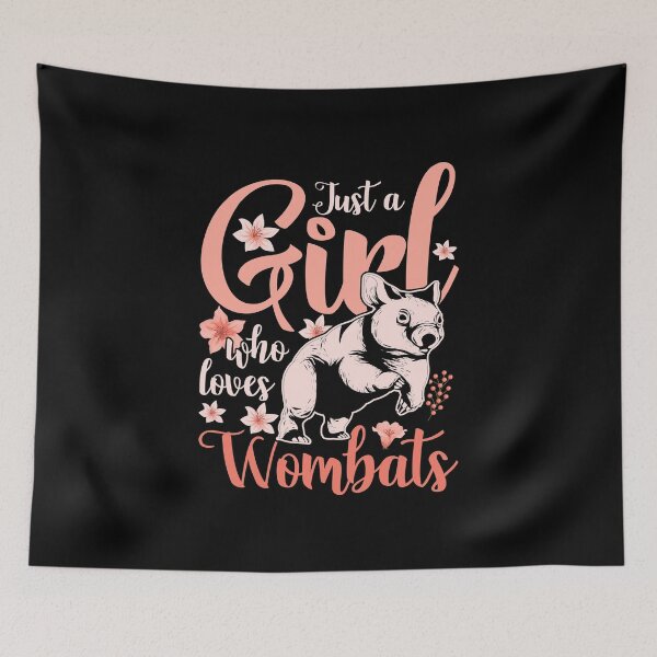 Item preview, Just A Girl Who Loves Wombats  designed and sold by bestshirtdesign.