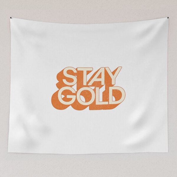 Artikelvorschau, STAY GOLD ///// Retro verblasstes Original-Typografie-Design entworfen und verkauft von yaminuke309.