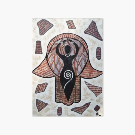 Breaking Free Hamsa Art Board Print