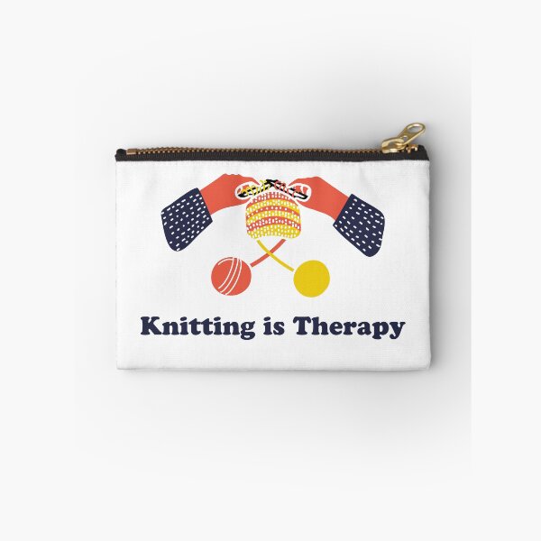 Item preview, Knitting is Therapy designed and sold by VerboShop.