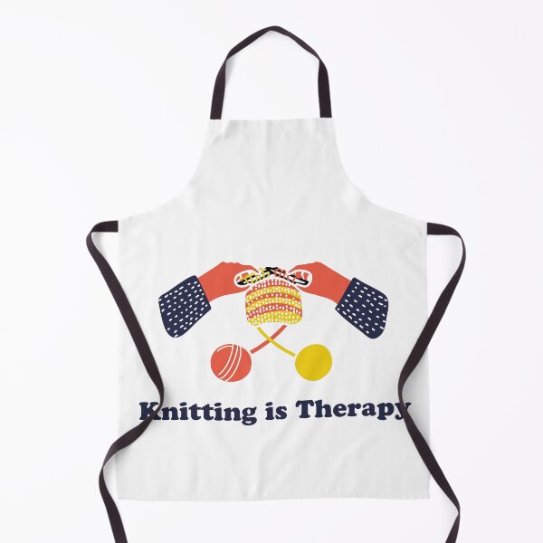 Item preview, Knitting is Therapy designed and sold by VerboShop.