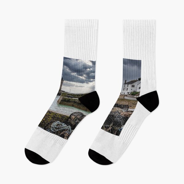Item preview, Porthleven Cornwall, moody sky designed and sold by kathleenjean.