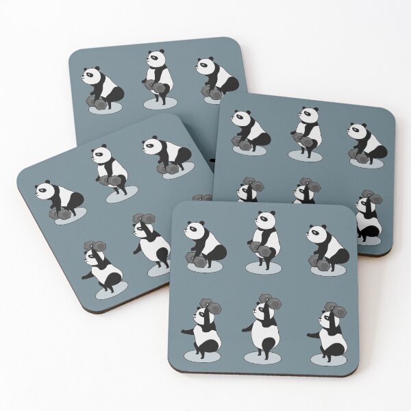 Item preview, Crossfit panda with dumbbell designed and sold by TrueType.