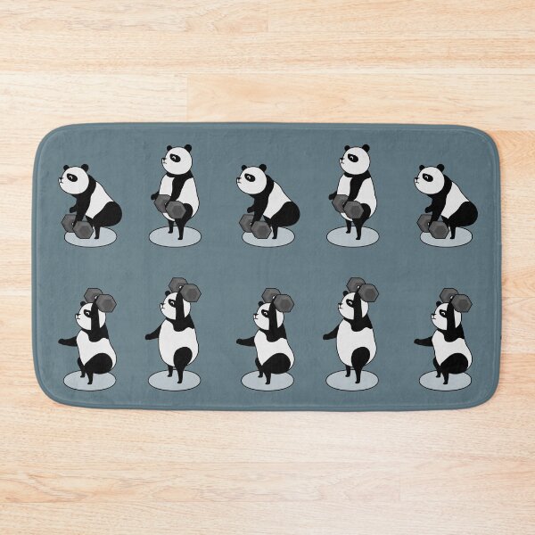 Item preview, Crossfit panda with dumbbell designed and sold by TrueType.