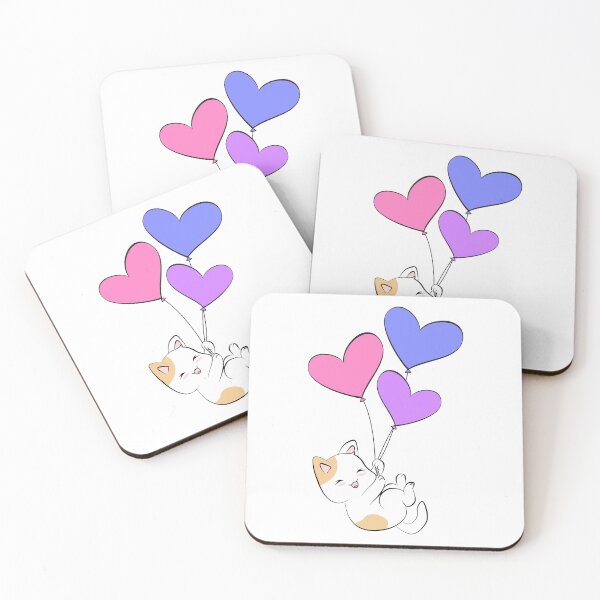 Item preview, Subtle Bisexual Purride Cat Balloons designed and sold by meicha.