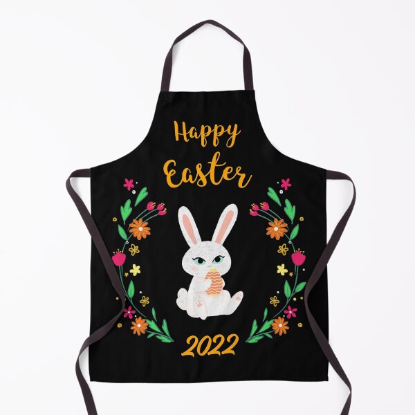 Item preview, Happy Easter 2022 Orange Text designed and sold by MottoDigging.