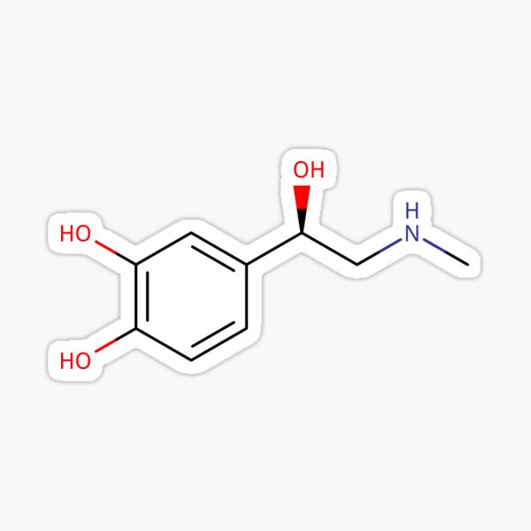 Adrenaline - Chemical Structure Sticker