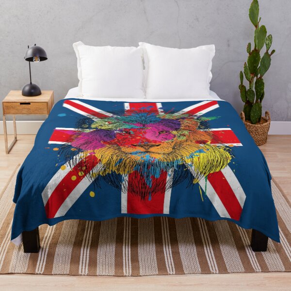 Item preview, Deadfamous LION, UNION JACK PAINT SPLATTER designed and sold by Dead-Famous.