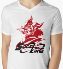 Camiseta para hombre de cuello en v Sogeking El Rey Sniper