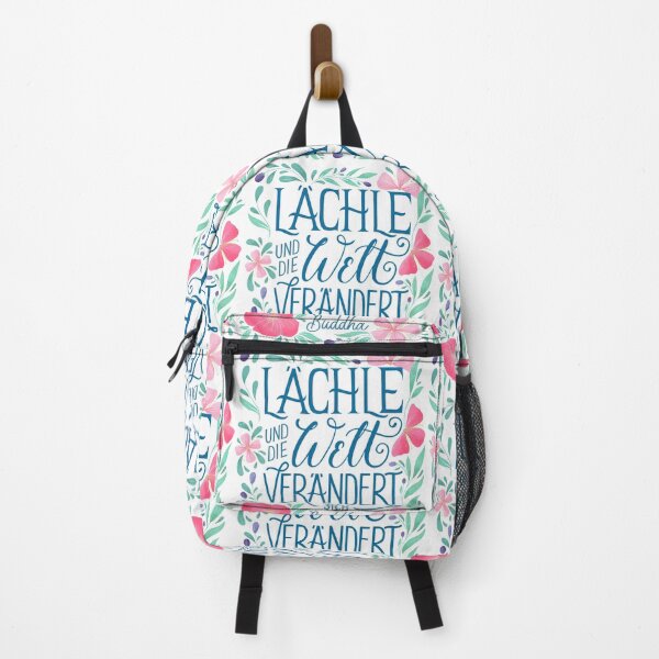 Item preview, Smile, beautiful hand lettering with delicate floral decoration designed and sold by Sandra Brezina.