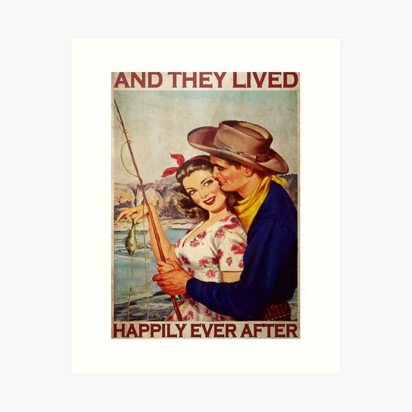 Aperçu de l'œuvre Couple de pêcheurs et ils ont vécu heureusement après Poster créée et vendue par AlicjaFAdamczyk.