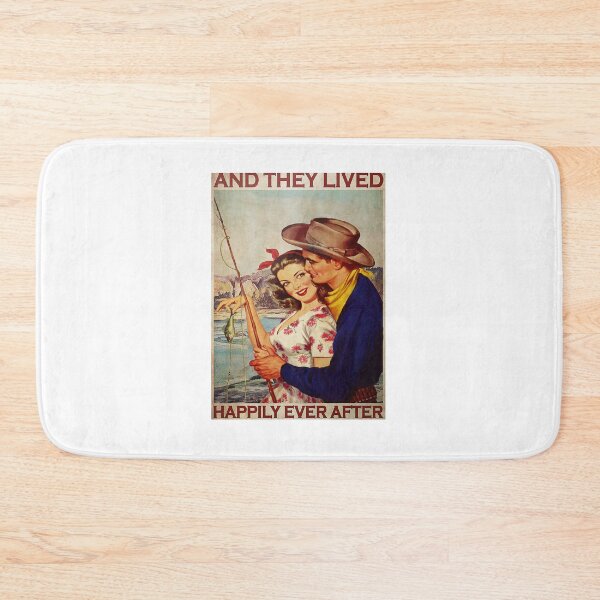 Item preview, Fishing Couple And They Lived Happily Ever Afters Poster designed and sold by AlicjaFAdamczyk.