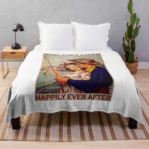 Item preview, Fishing Couple And They Lived Happily Ever Afters Poster designed and sold by AlicjaFAdamczyk.