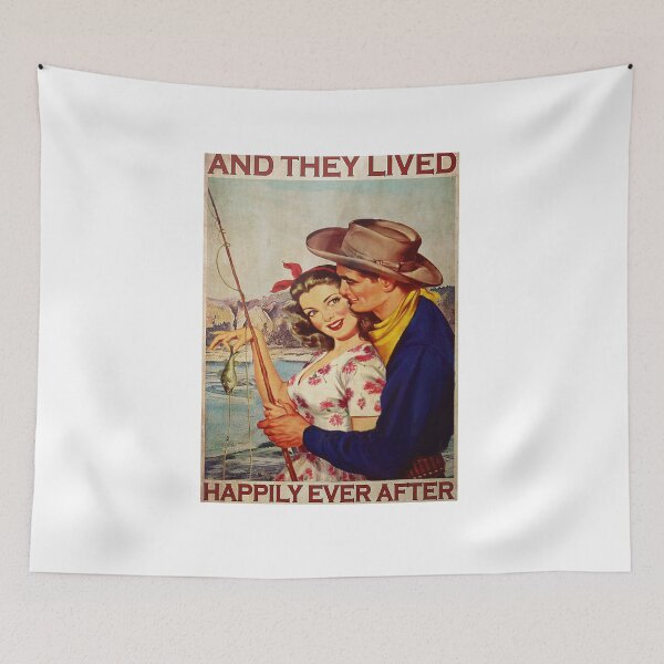 Item preview, Fishing Couple And They Lived Happily Ever Afters Poster designed and sold by AlicjaFAdamczyk.