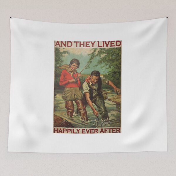 Item preview, Fishing Couple And They Lived Happily Ever After Poster designed and sold by AlicjaFAdamczyk.