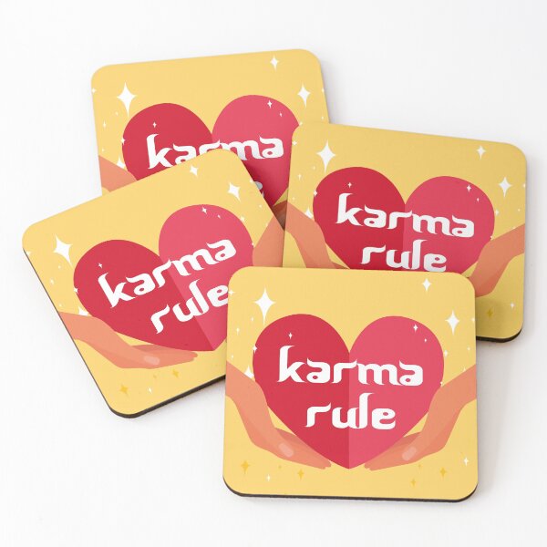 Artikelvorschau, Karma-Regel - Liebe Herz Schröpfen Hände - Rot auf Gelb entworfen und verkauft von NoMatterLab.