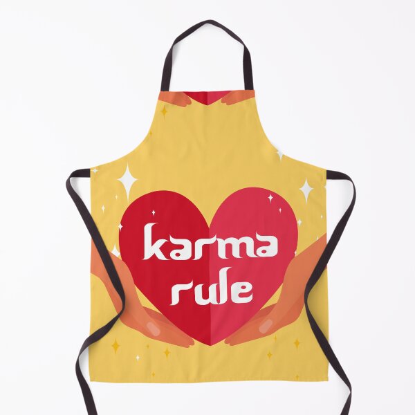 Item preview, Karma Rule - Love Heart Cupping Hands - Red on Yellow designed and sold by NoMatterLab.