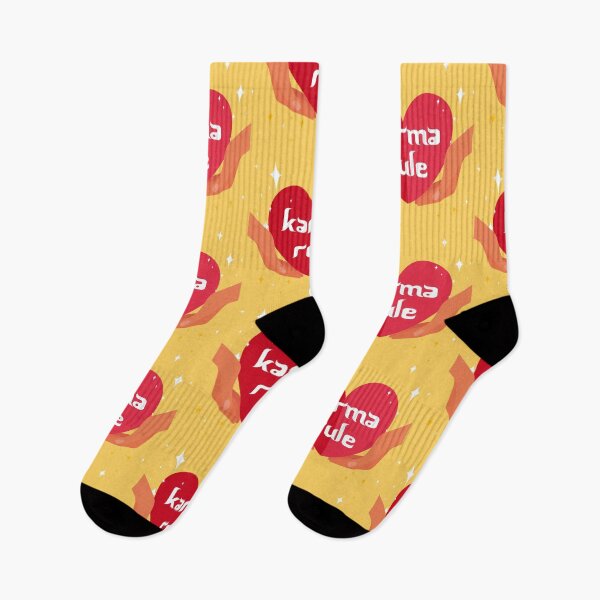 Item preview, Karma Rule - Love Heart Cupping Hands - Red on Yellow designed and sold by NoMatterLab.