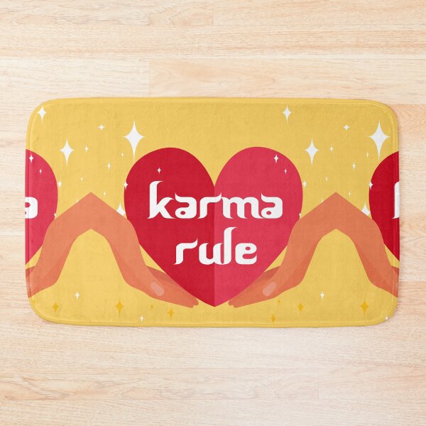 Item preview, Karma Rule - Love Heart Cupping Hands - Red on Yellow designed and sold by NoMatterLab.