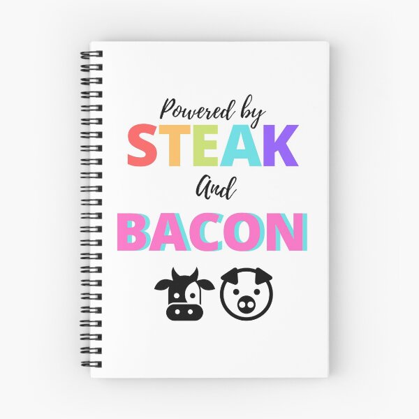 Item preview, Powered By Steak And Bacon designed and sold by HomerNixon.