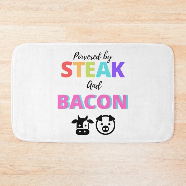 Item preview, Powered By Steak And Bacon designed and sold by HomerNixon.