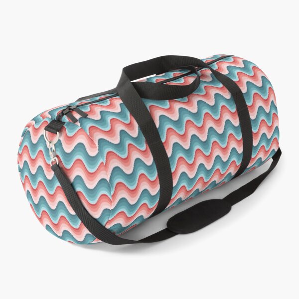 Item preview, Bargello wave pattern in pink and blue - seamless pattern designed and sold by colorofmagic.
