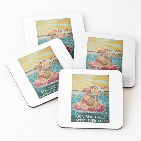 Item preview, Flamingo Beach And She Lived Happily Ever After Poster designed and sold by AlicjaFAdamczyk.