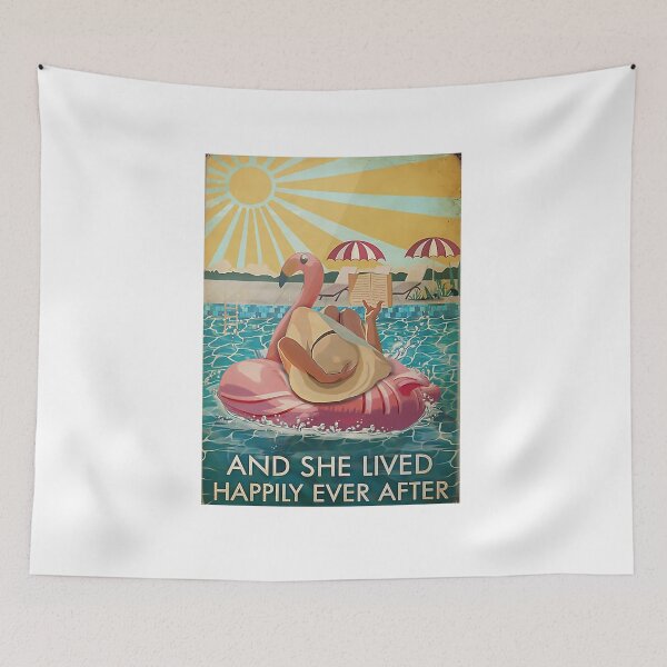Item preview, Flamingo Beach And She Lived Happily Ever After Poster designed and sold by AlicjaFAdamczyk.
