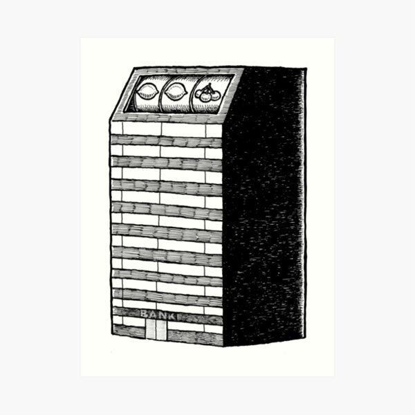 Bank Art Print