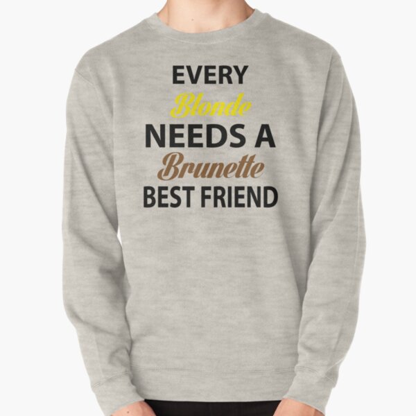 bff blonde and brunette sweatshirts