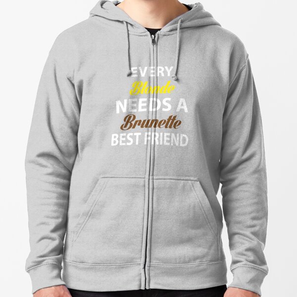 bff blonde and brunette sweatshirts