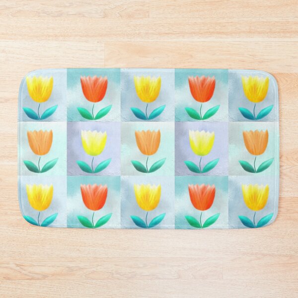 Item preview, Tulips, acrylic, seamless pattern. designed and sold by UVI-CA.