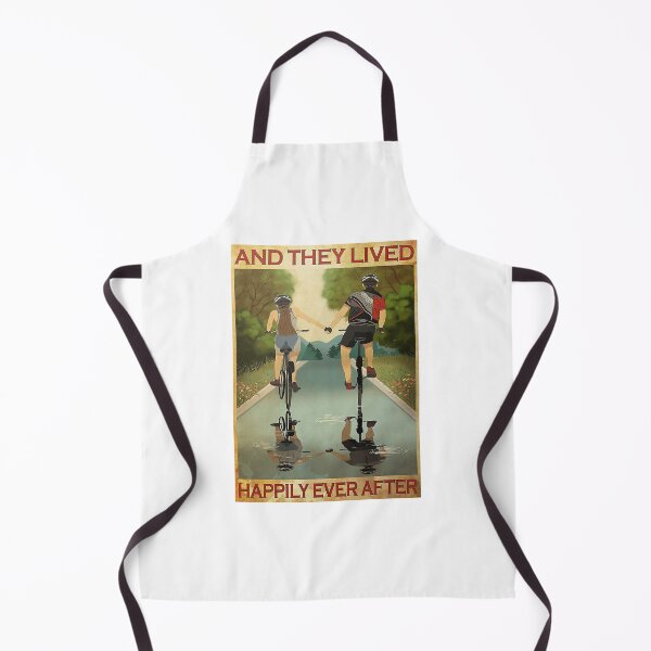 Item preview, Husband And Wife Cycling And They Lived Happily Ever After Poster designed and sold by AlicjaFAdamczyk.