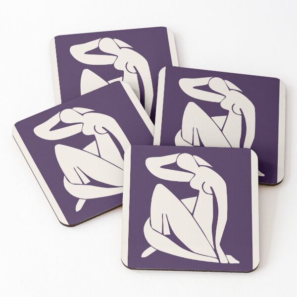 Item preview, Henri Matisse Nude. Paper Decoupes Art purple back, Matisse Cutout's designed and sold by re-make-.