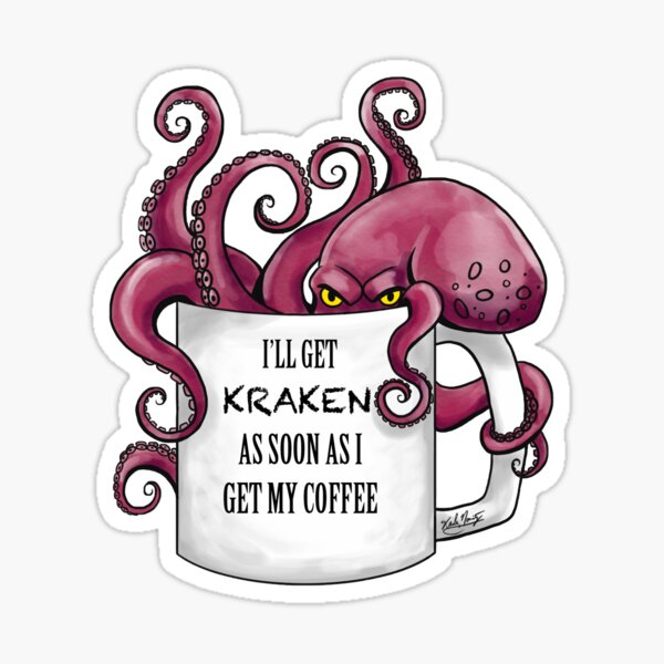 Item preview, Kraken for Coffee designed and sold by ArtByKarla.