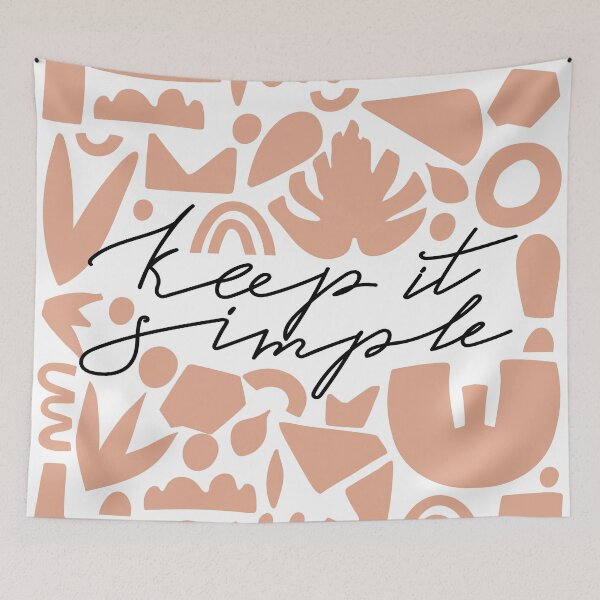 Item preview, Trendy abstract geometric shapes. Fashion typography "Keep it simple".  designed and sold by CoCoArt-Ua.