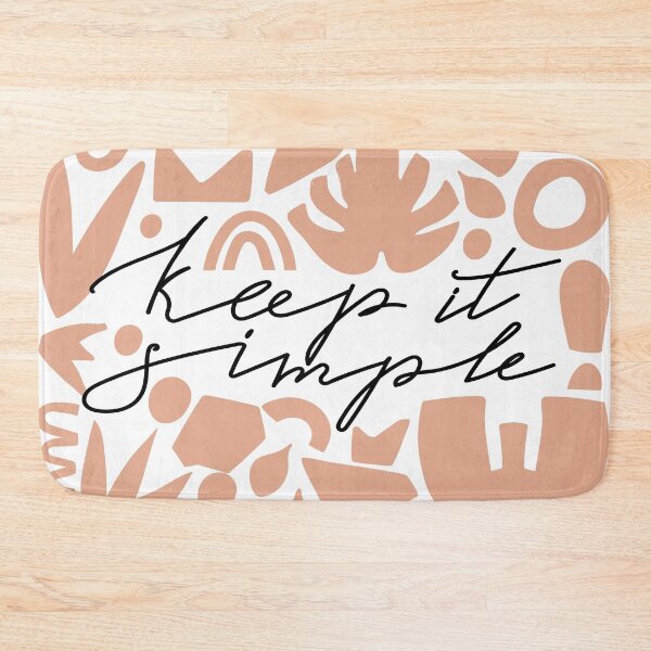 Item preview, Trendy abstract geometric shapes. Fashion typography "Keep it simple".  designed and sold by CoCoArt-Ua.