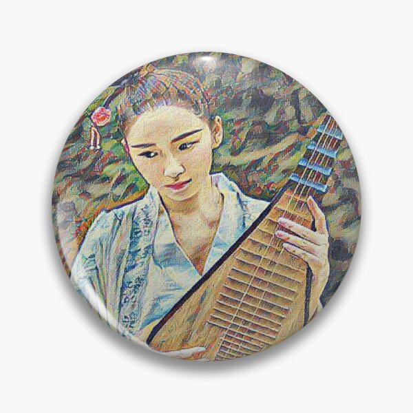 Item preview, a Chinese woman playing a musical instrument designed and sold by Abawoey.