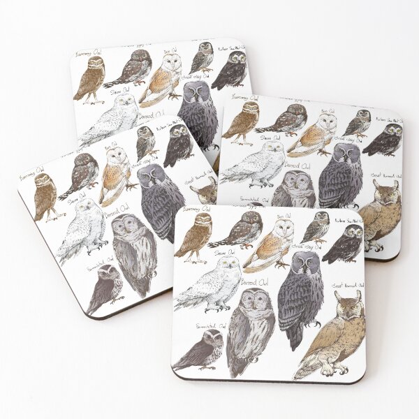 Item preview, Happy Owl Family by HappyBees designed and sold by HappyBeesLondon.