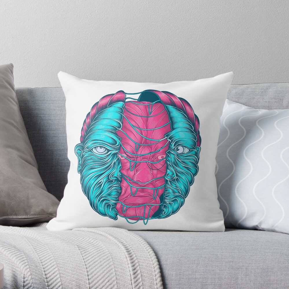 Bad Trip Johnny Throw Pillow