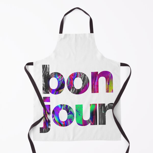 Item preview, "Bonjour" statement print designed and sold by TrueType.
