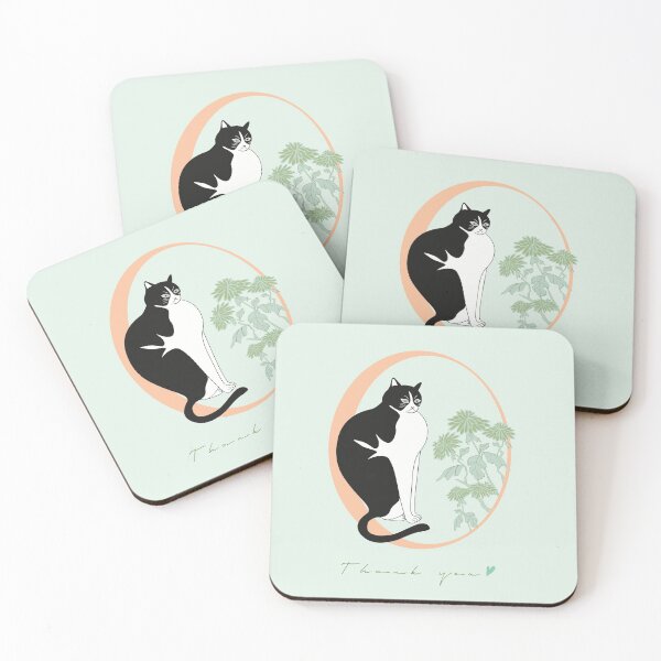 Item preview, Black Cat with Flower designed and sold by allpalgo.