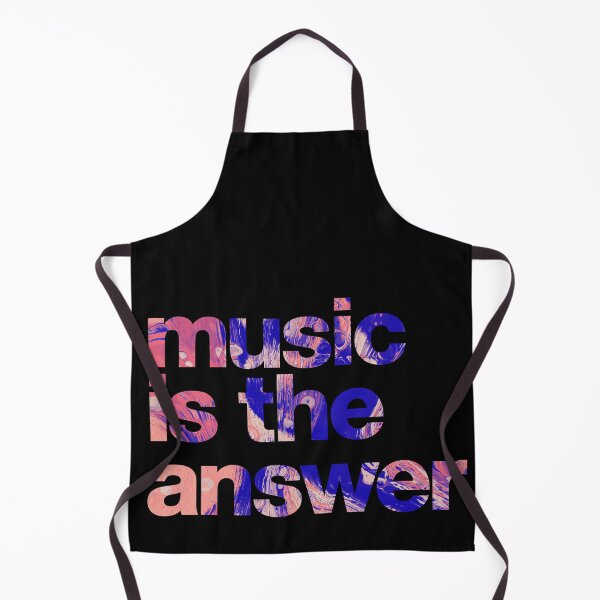 Item preview, "Music is the answer" statement print designed and sold by TrueType.
