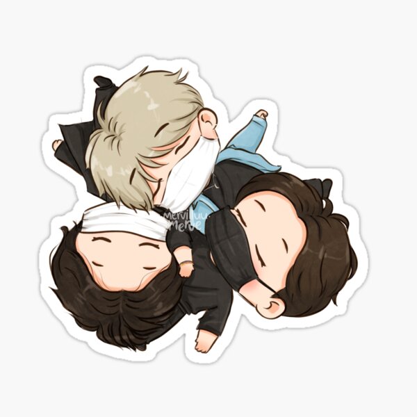 Maknae Line Sleeping Sticker