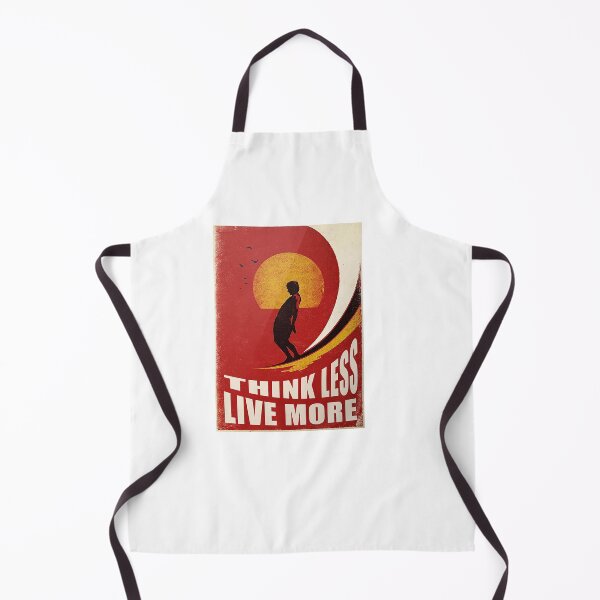 Item preview, Surfing Think Less Live More Poster designed and sold by AlicjaFAdamczyk.