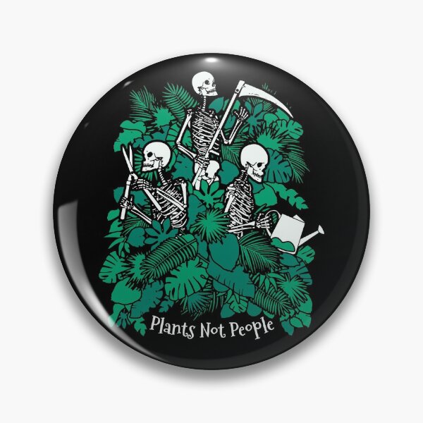 Item preview, Plants Not People Introvert Goth Gardener Skeleton Halloween designed and sold by GrandeDuc.