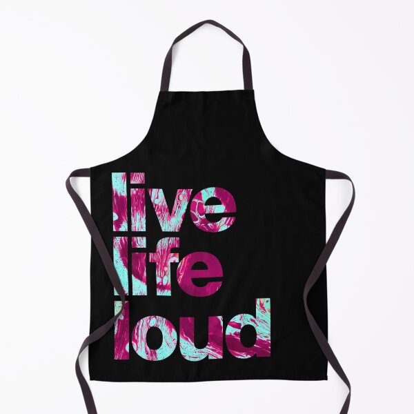 Item preview, "Live life loud" statement print designed and sold by TrueType.